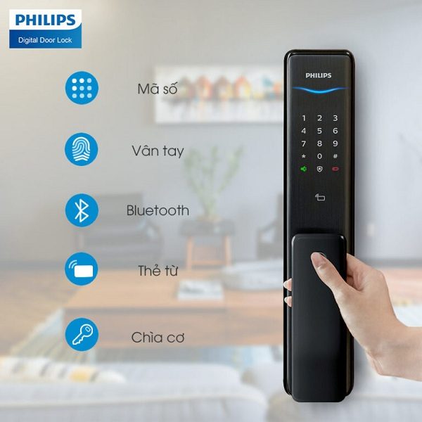 Phương thức mở khóa cửa vân tay Alpha Philips