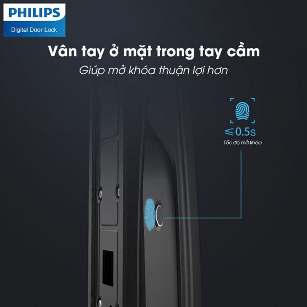 Khóa vân tay điện tử thông minh Philips DDL702